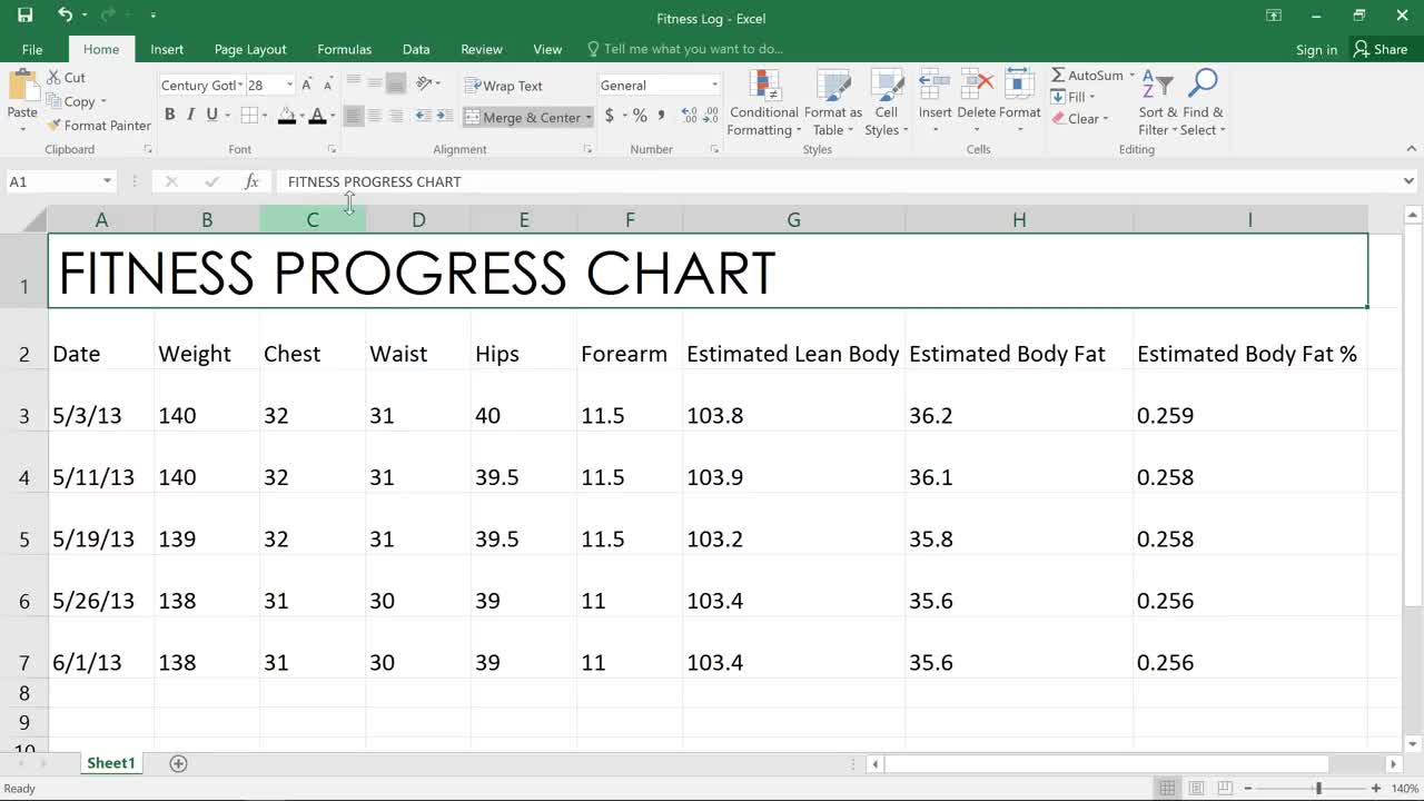 Định dạng dữ liệu bảng tính trong Excel 2016