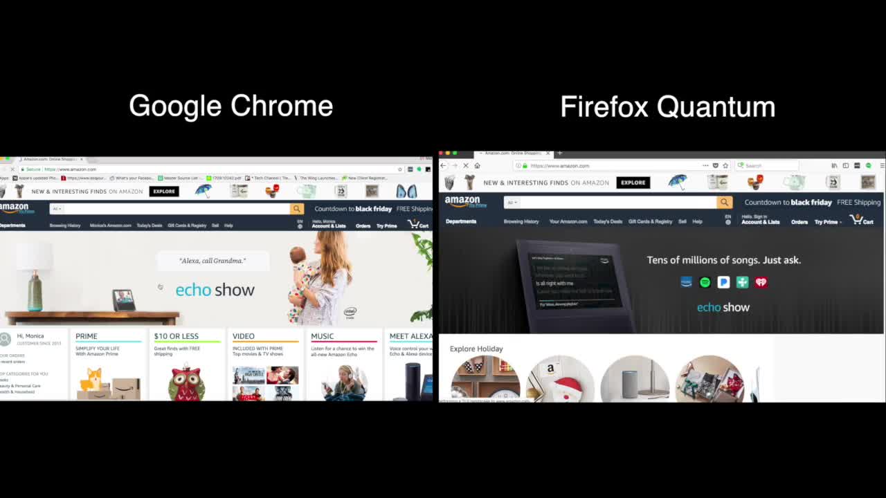 So sánh tốc độ Firefox Quantum và Chrome (video 5)