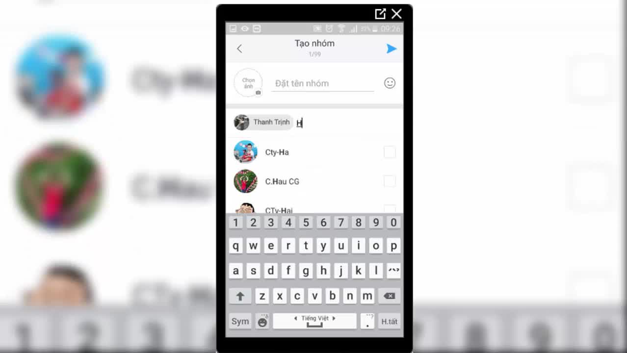 Cách tạo nhóm chat Zalo trên điện thoại
