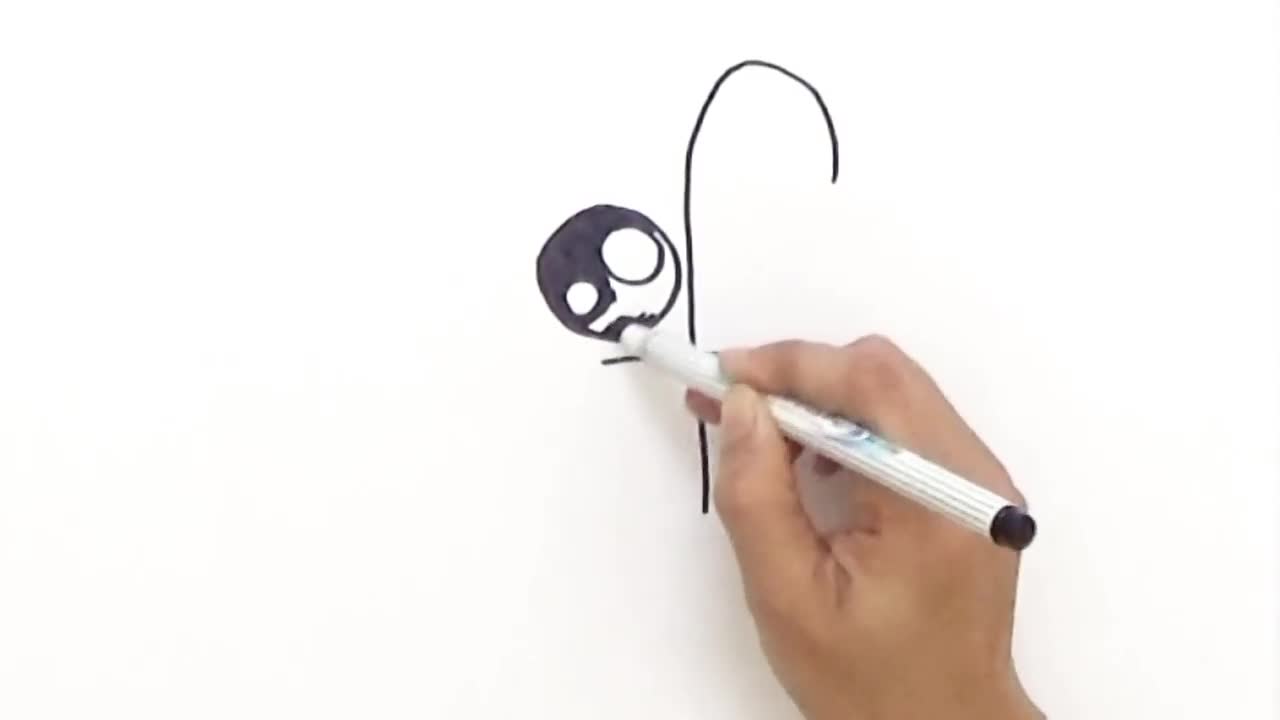 Cách vẽ con chim siêu “cute” từ chữ cái F 
