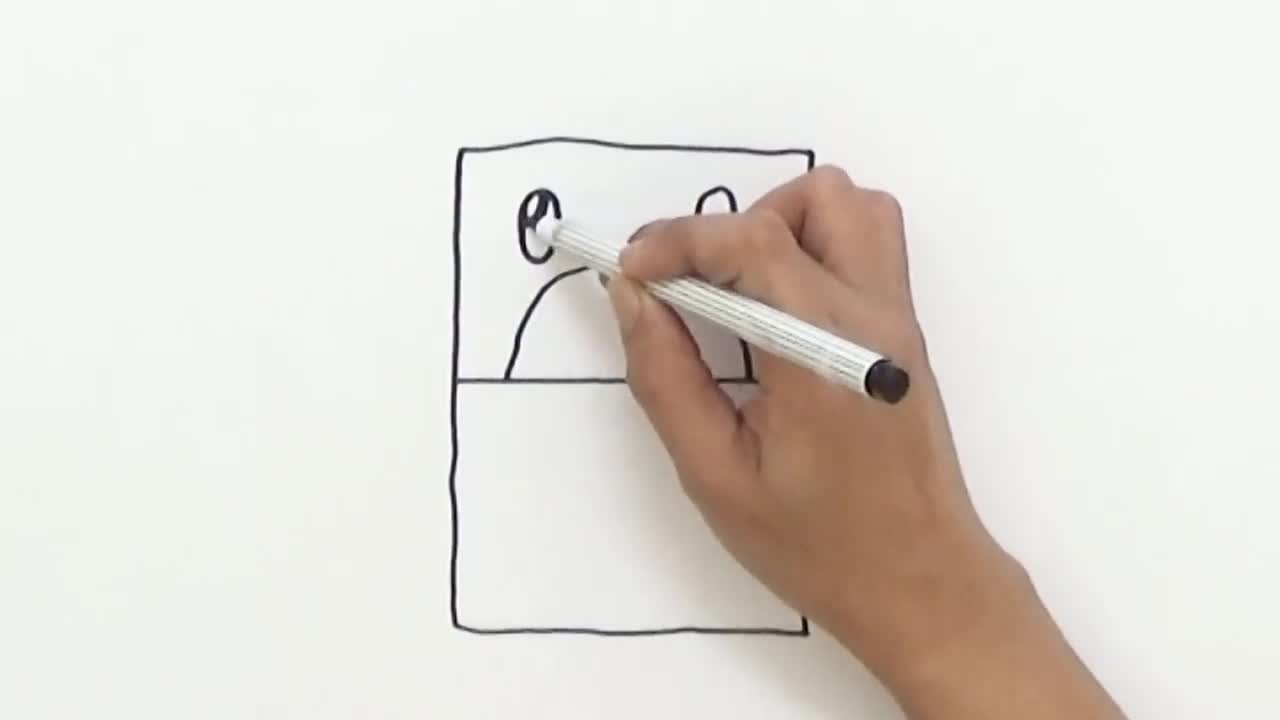 Cách vẽ nhân vật hoạt hình từ chữ cái E