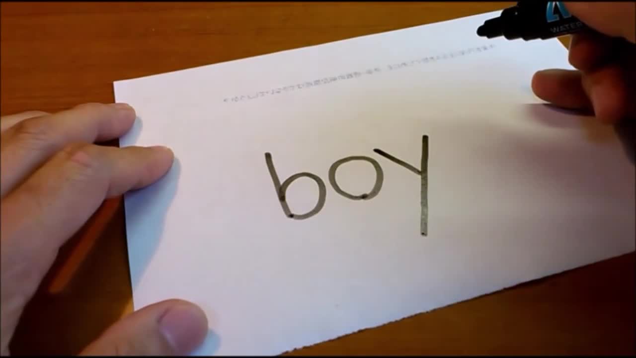 Cách vẽ nhân vật hoạt hình từ chữ BOY 