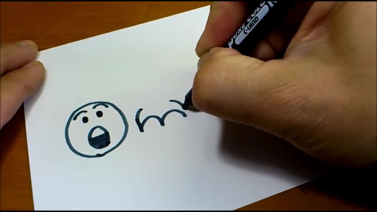 Cách vẽ nhân vật hoạt hình từ chữ EMOJI 