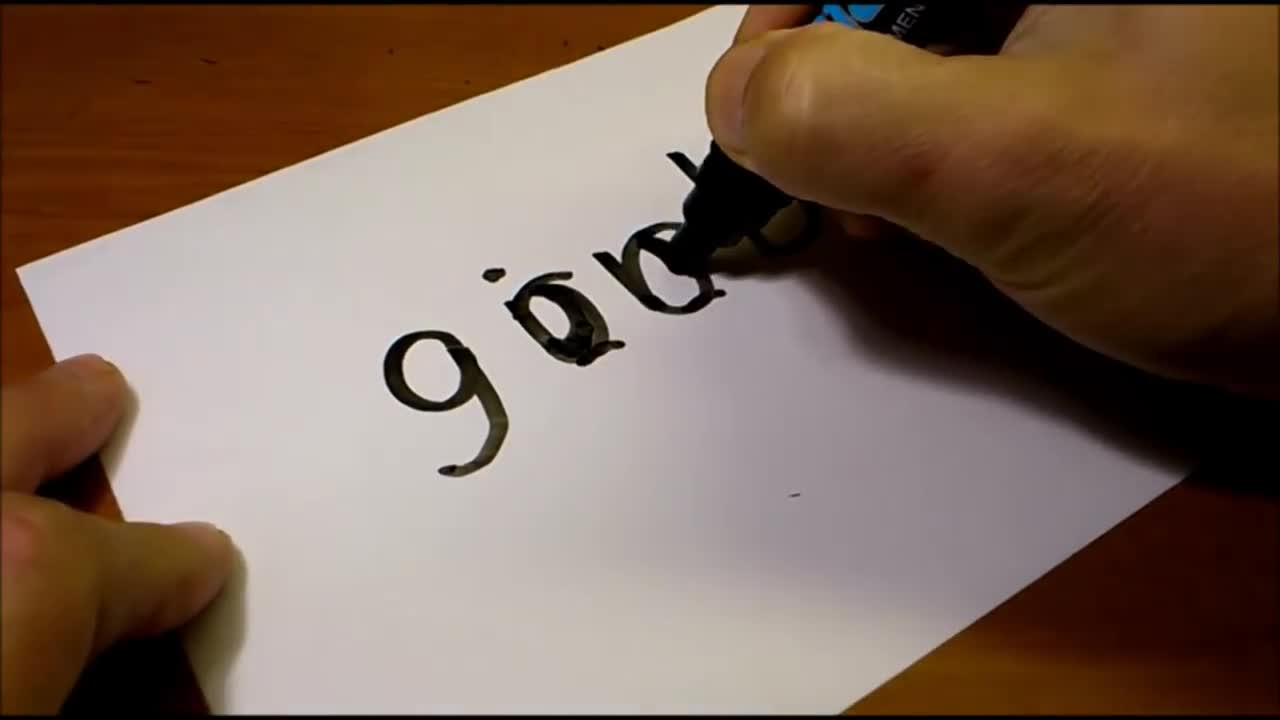 Cách vẽ nhân vật hoạt hình từ chữ GIRL 
