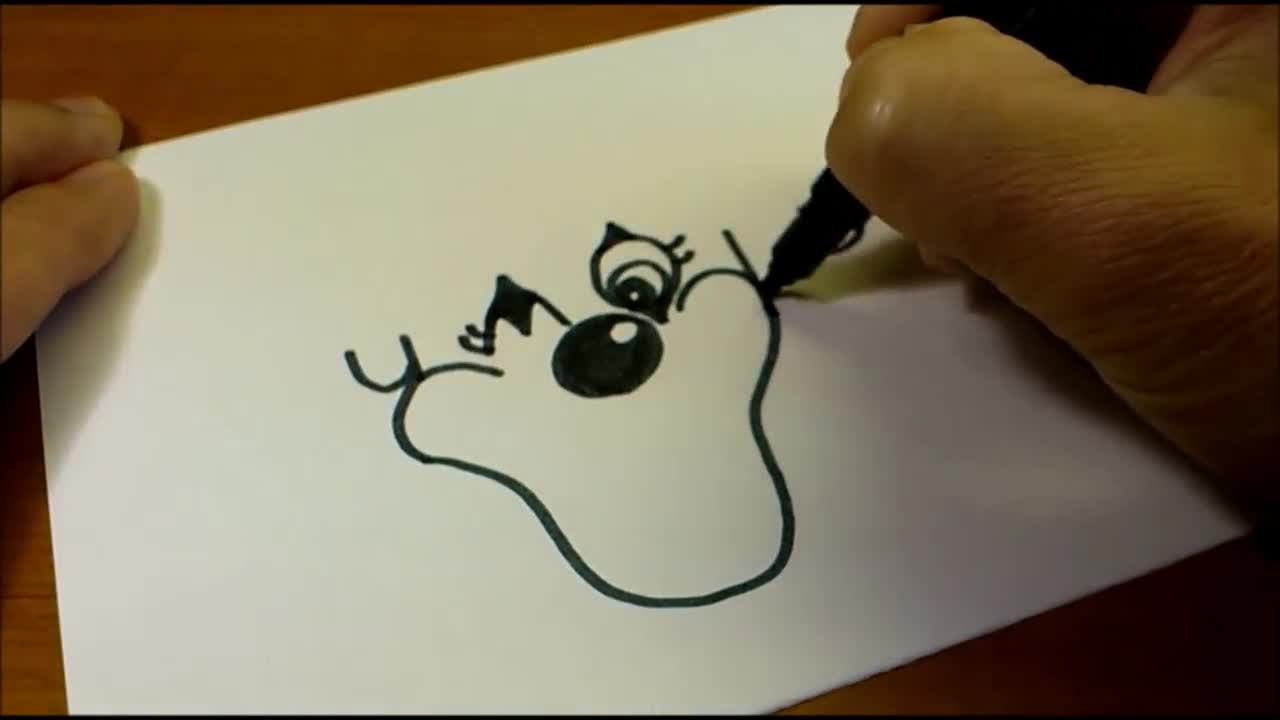 Vẽ nhân vật hoạt hình từ chữ CLOWN 