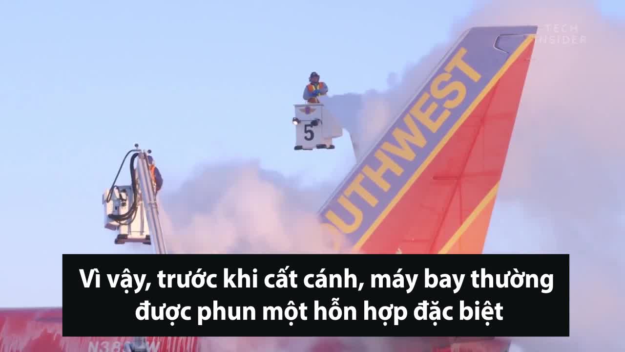 Lý do cánh máy bay không bị băng bám vào