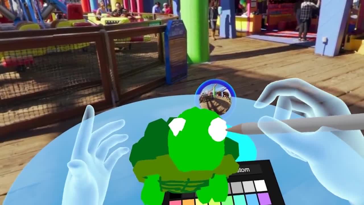 Cách dùng bút để vẽ đồ vật trong Facebook Spaces