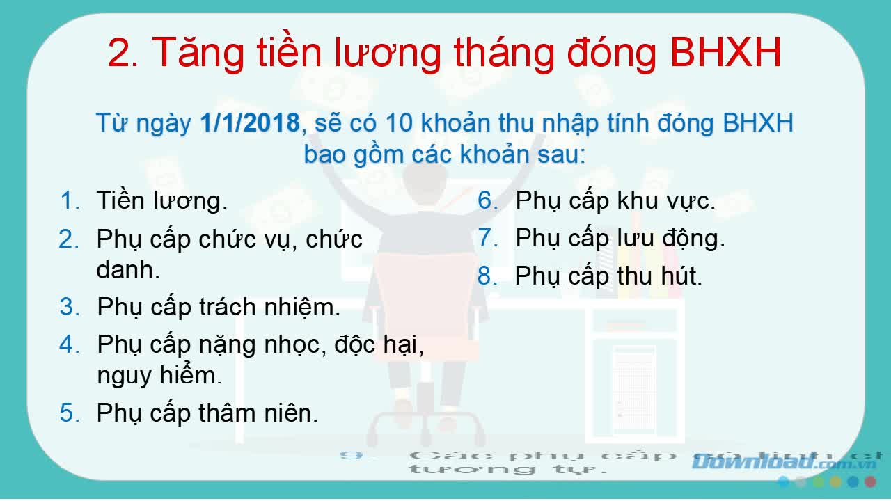 7 thay đổi người lao động cần chú ý từ ngày 01/01/2018