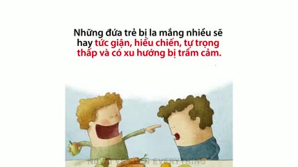 Lý do cha mẹ không nên la mắng con