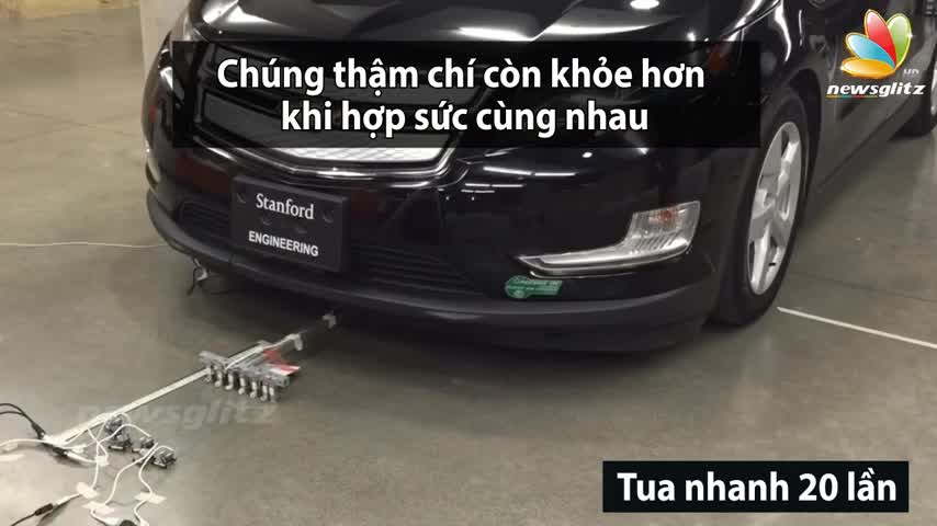 Robot hợp sức kéo vật nặng gấp 2.000 lần