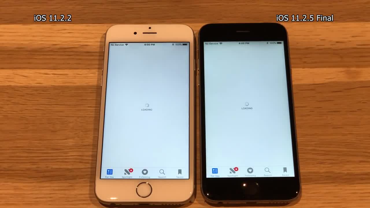 iPhone 6 iOS 11.2.5 Final vs iOS 11.2.2 Speed Test Build 15D60