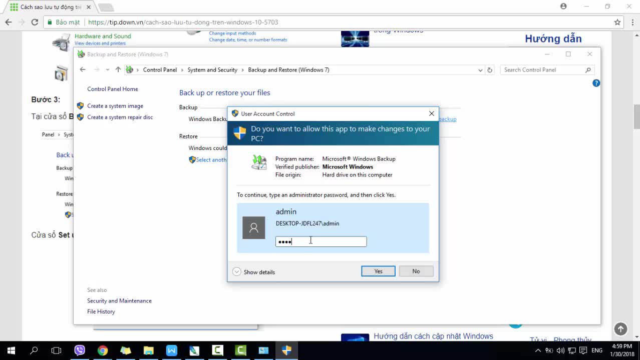 Cách sao lưu tự động trên Windows 10