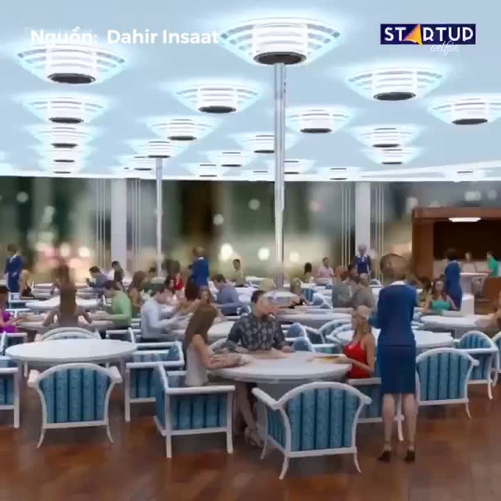 Phối cảnh nhà hàng robot hóa trong tương lai