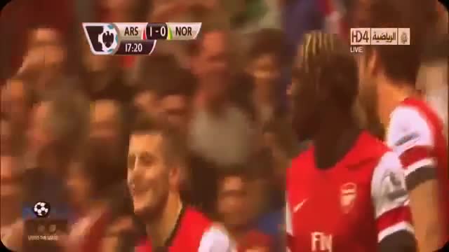 Bàn thắng khủng khiếp của Arsenal vào lưới Norwich (Wilshere's Amazing goal)