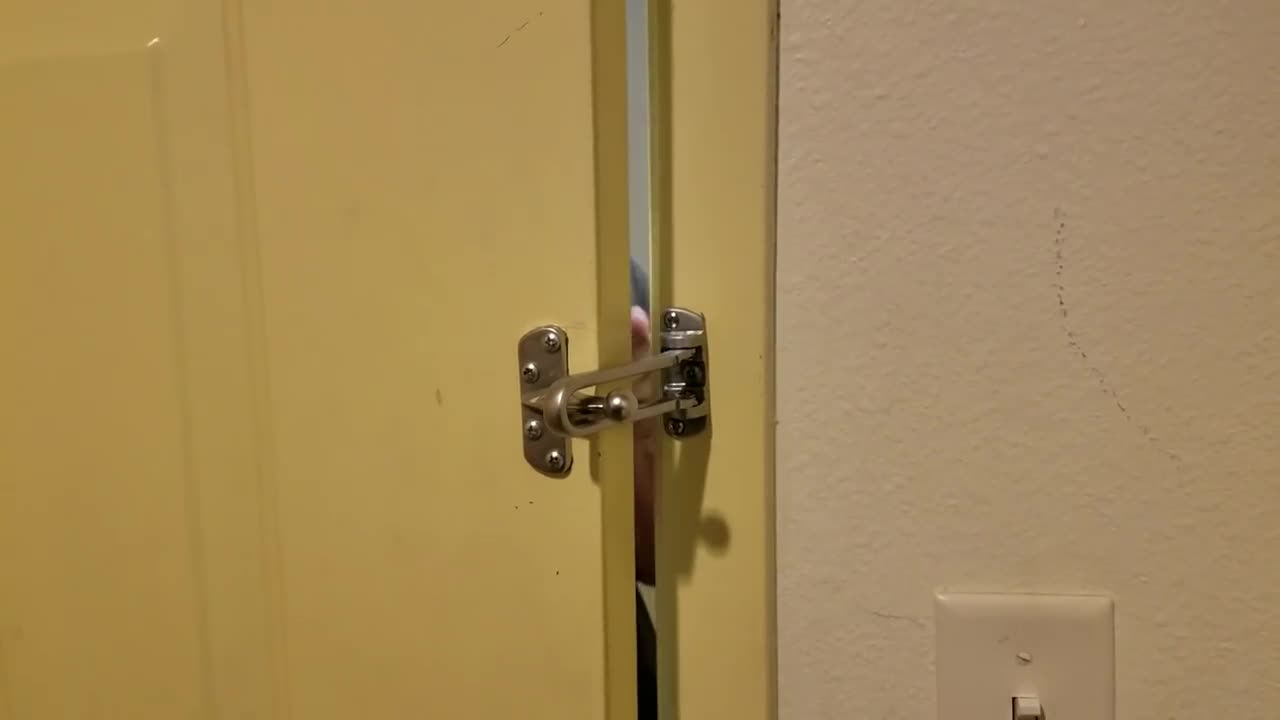 Opening our hotel room door in under 30 seconds using paper menus