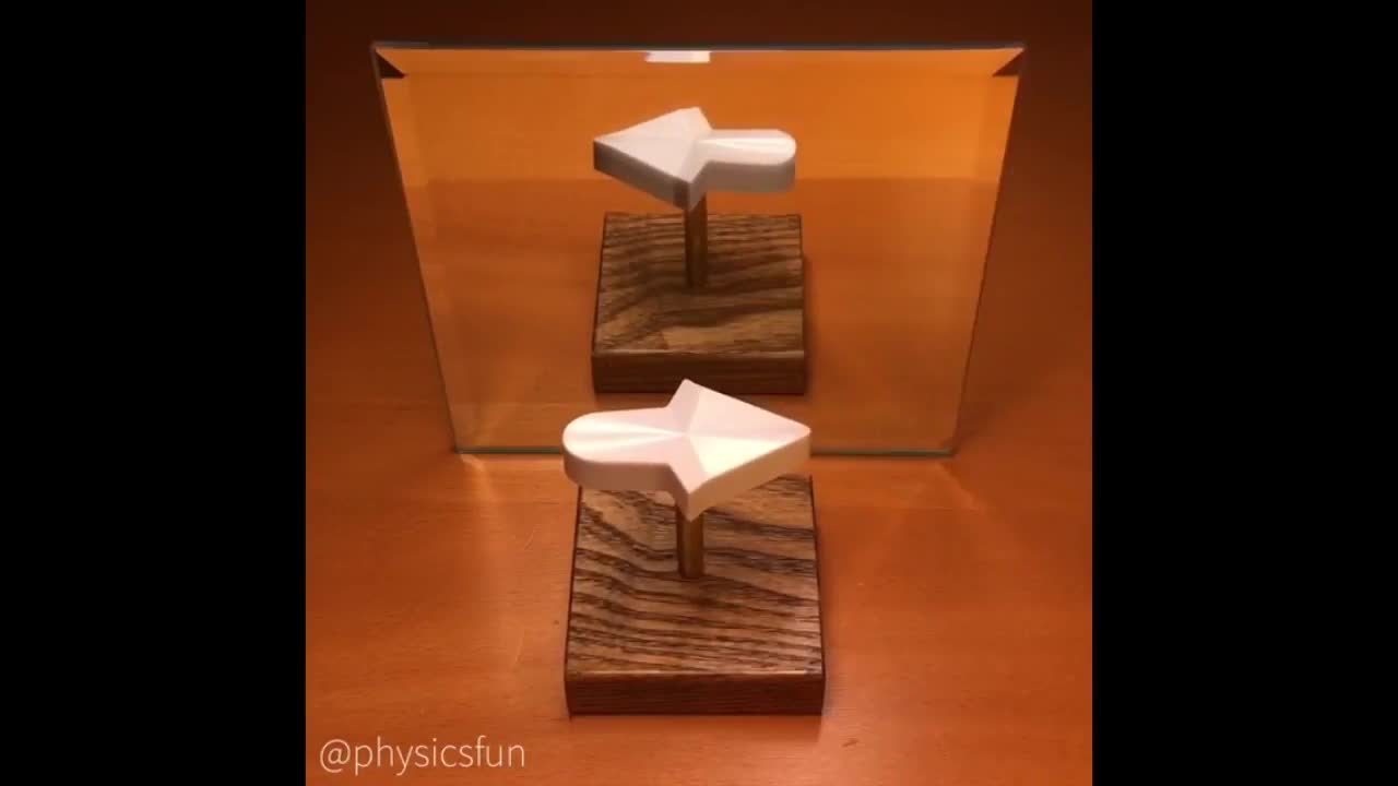 Why does this spinning arrow optical illusion ALWAYS point right