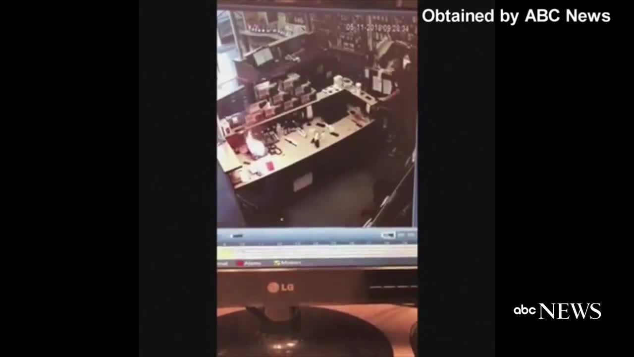 Phone explosion caught on camera