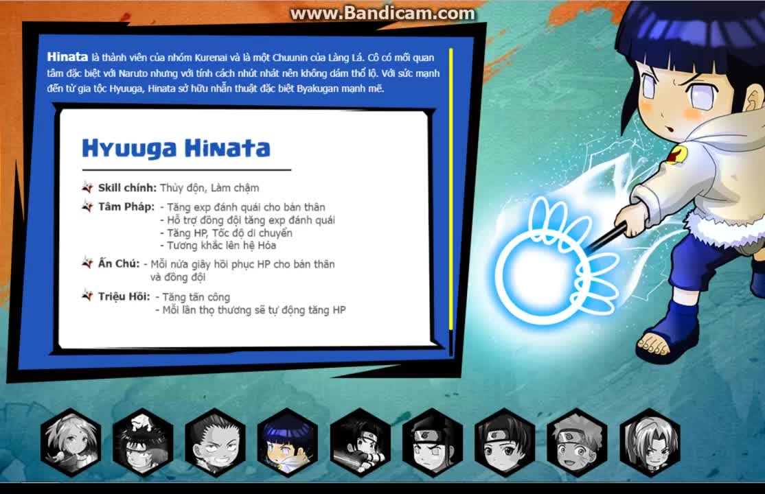 Các hệ nhân vật trong game Làng lá phiêu lưu ký