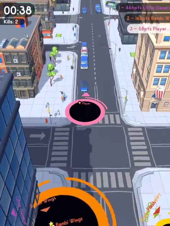 HOLE.IO iOS Android Gameplay Highscore Trailer Arcade game for Kids