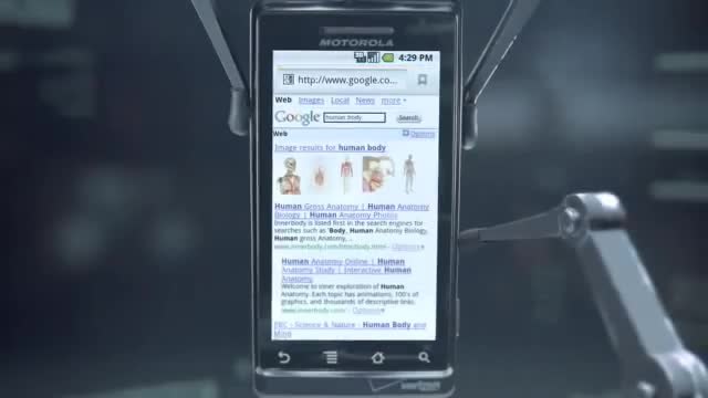 Motorola Droid Commercial Human