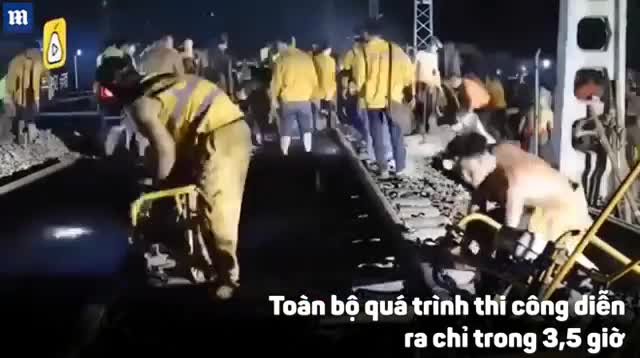 Cách để xây dựng 30km đường sắt chỉ trong... 3,5 giờ
