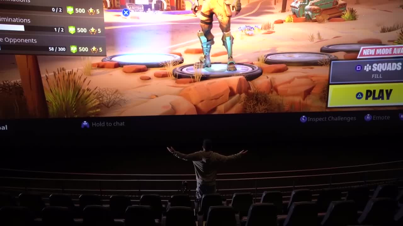 World's Biggest Fortnite Setup IMAX Edition