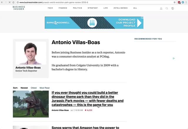 Loading websites on Chrome