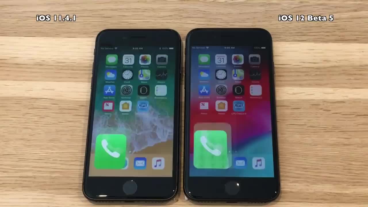 iPhone 8 iOS 12 Beta 5 vs iOS 11.4.1