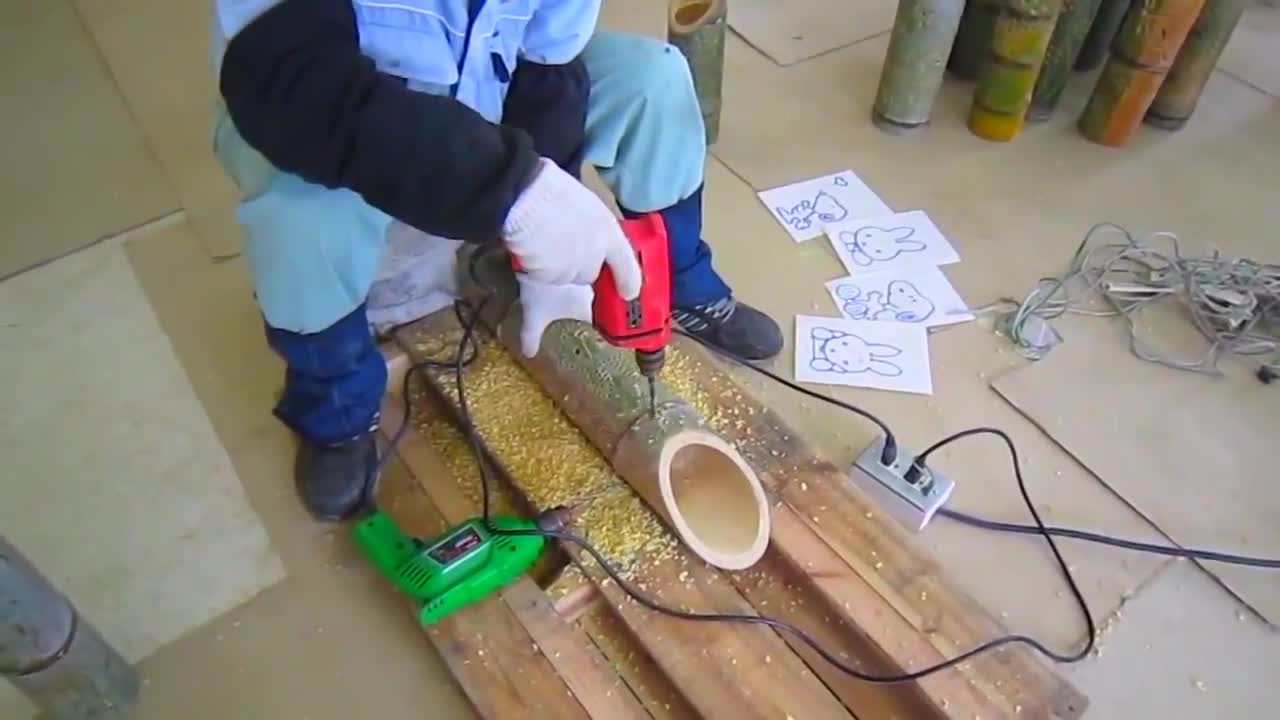 Đèn ống tre nhật bản