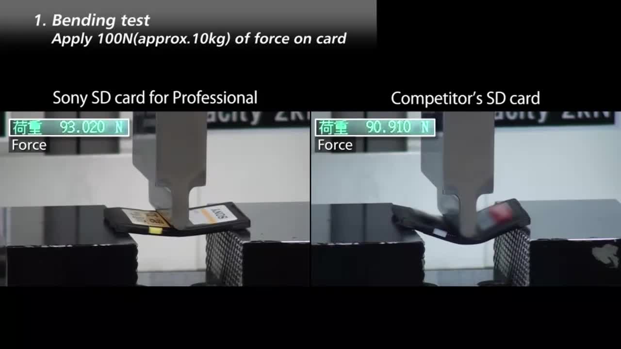 Sony Professional SD Card Bend Test