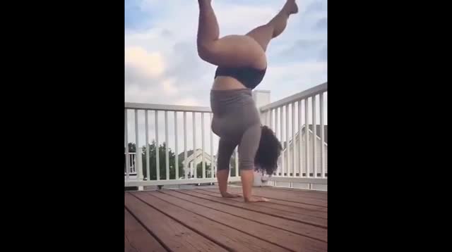 Tuy chị béo nhưng lại khéo bất ngờ nha!