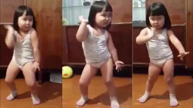 Cô bé đáng yêu quẩy cực dẻo theo nhạc đốn tim dân mạng