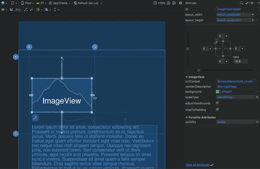 Trình chỉnh sửa bố cục của Android Studio