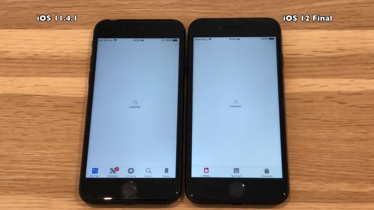 iPhone 7 iOS 12 Final vs iOS 11.4.1 Speed Test (Build 16A366)