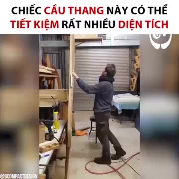 Chiếc cầu thang này có thể tiết kiệm rất nhiều diện tích
