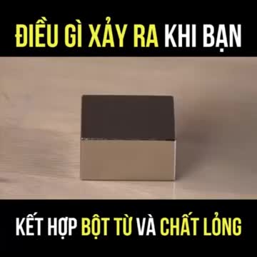 Điều gì xảy ra khi bạn kết hợp bột từ và chất lỏng