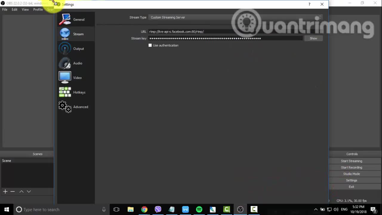 Live stream trên Facebook
