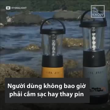 Đèn di động chạy bằng nước muối