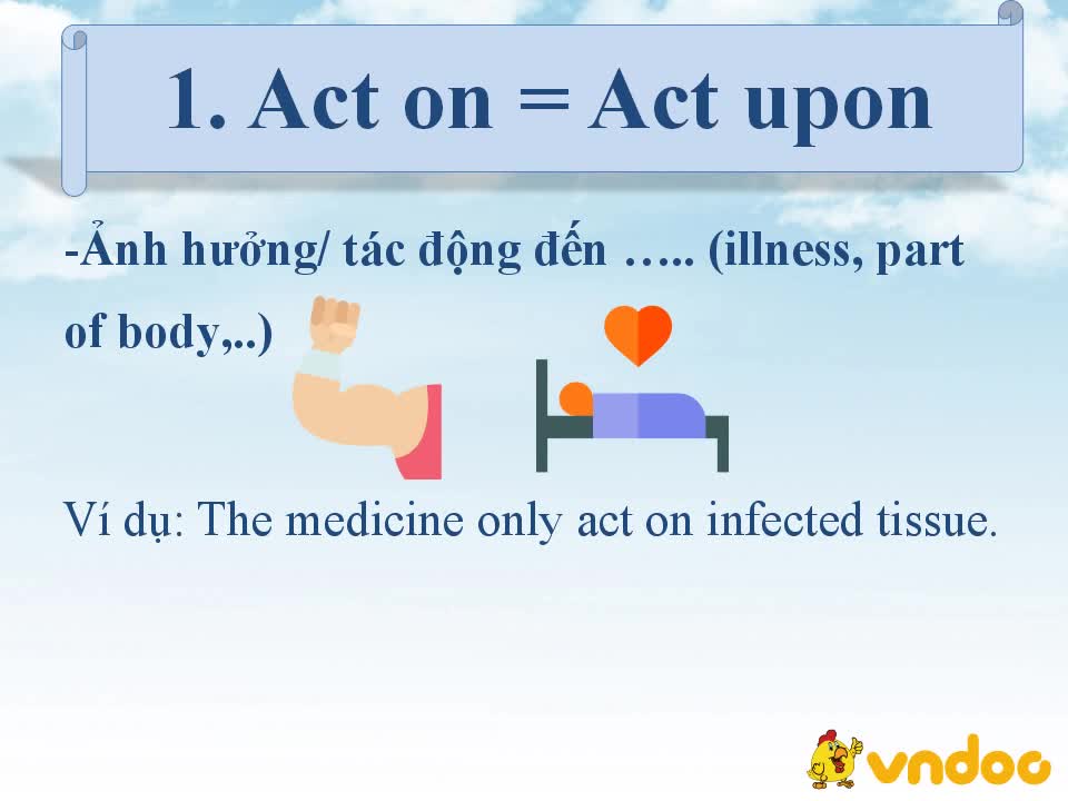 Cụm động từ với Act - Học Tiếng Anh cùng VnDoc.com
