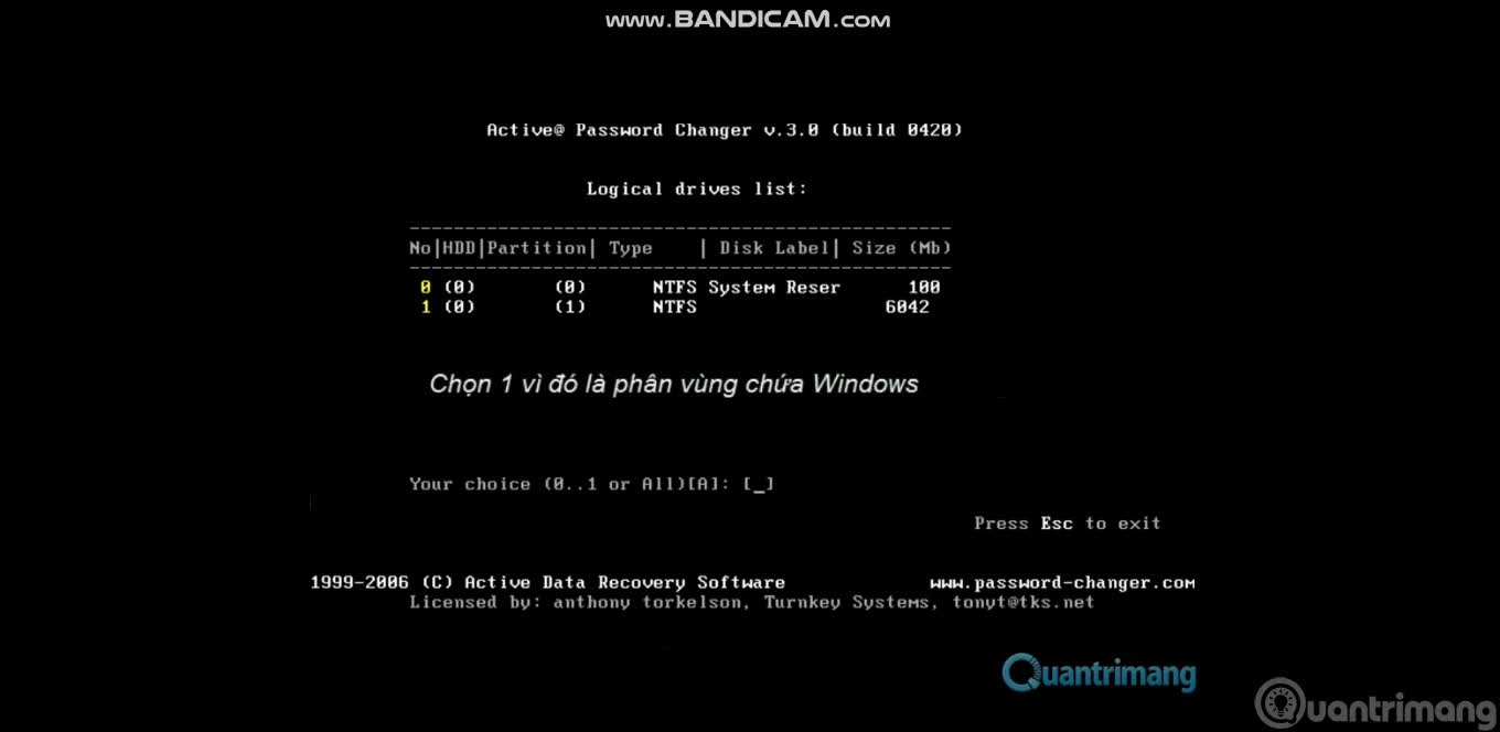 Cách reset mật khẩu Windows