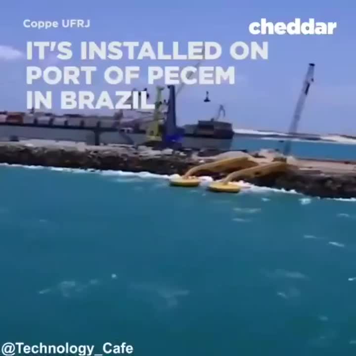 Máy phát điện dùng sức nước của sóng biển tại Brazil