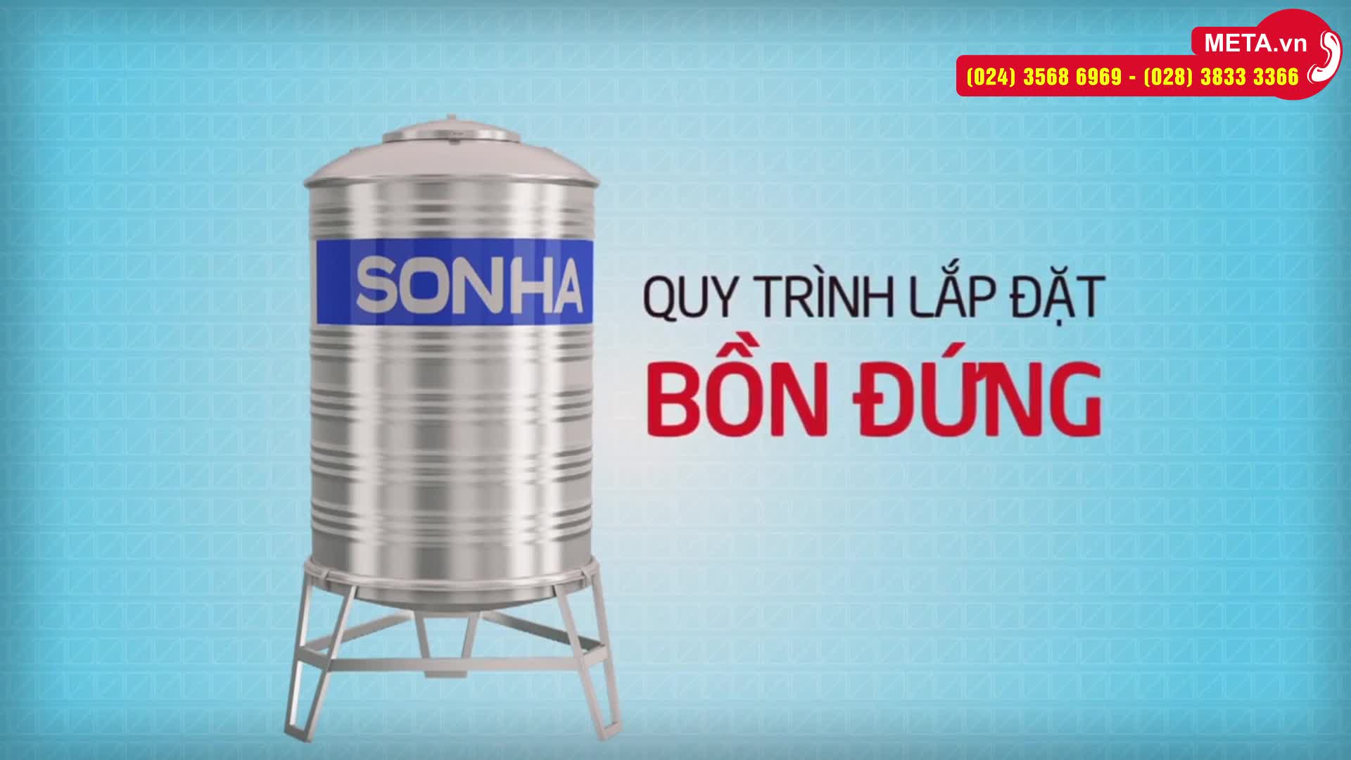 Hướng dẫn lắp đặt bồn nước Sơn Hà đứng và ngang