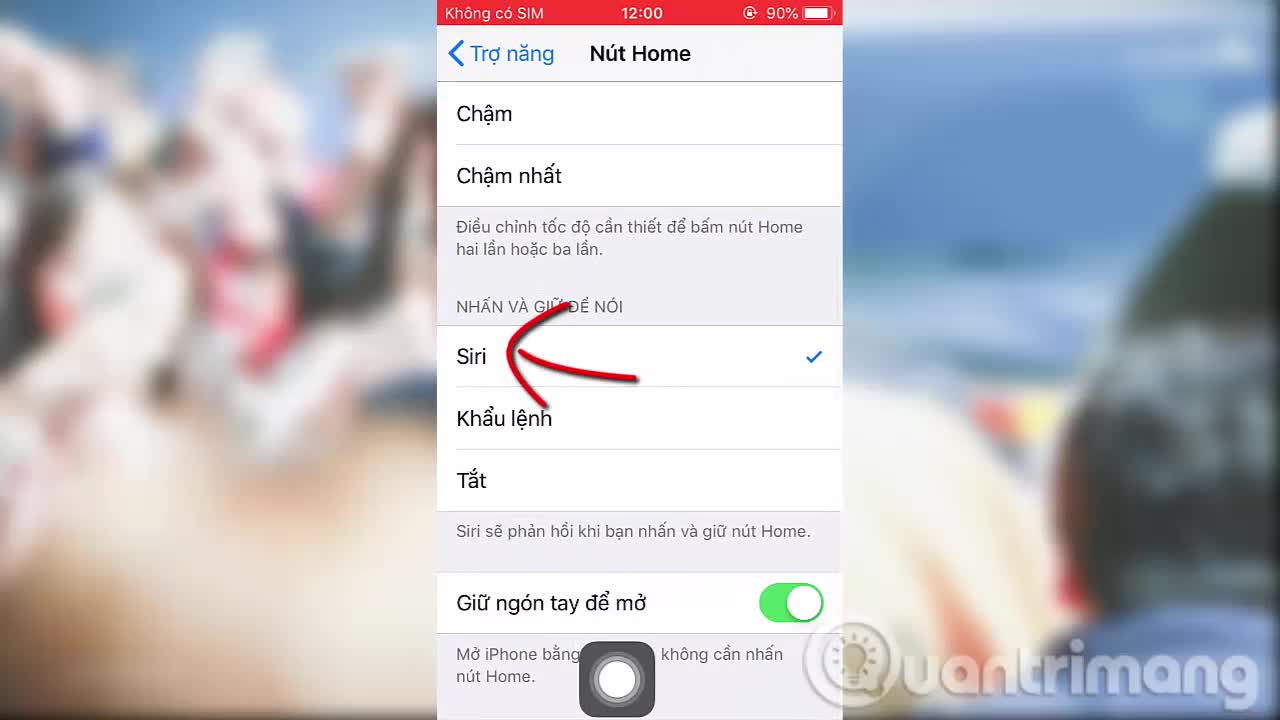 Cách bật tắt nhanh nút Home ảo iPhone