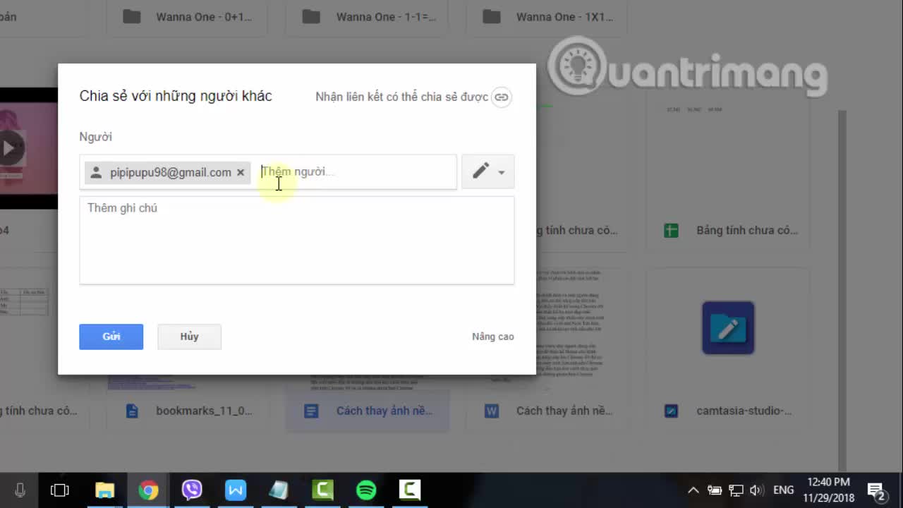 Cách thay đổi quyền sở hữu file trong Google Drive