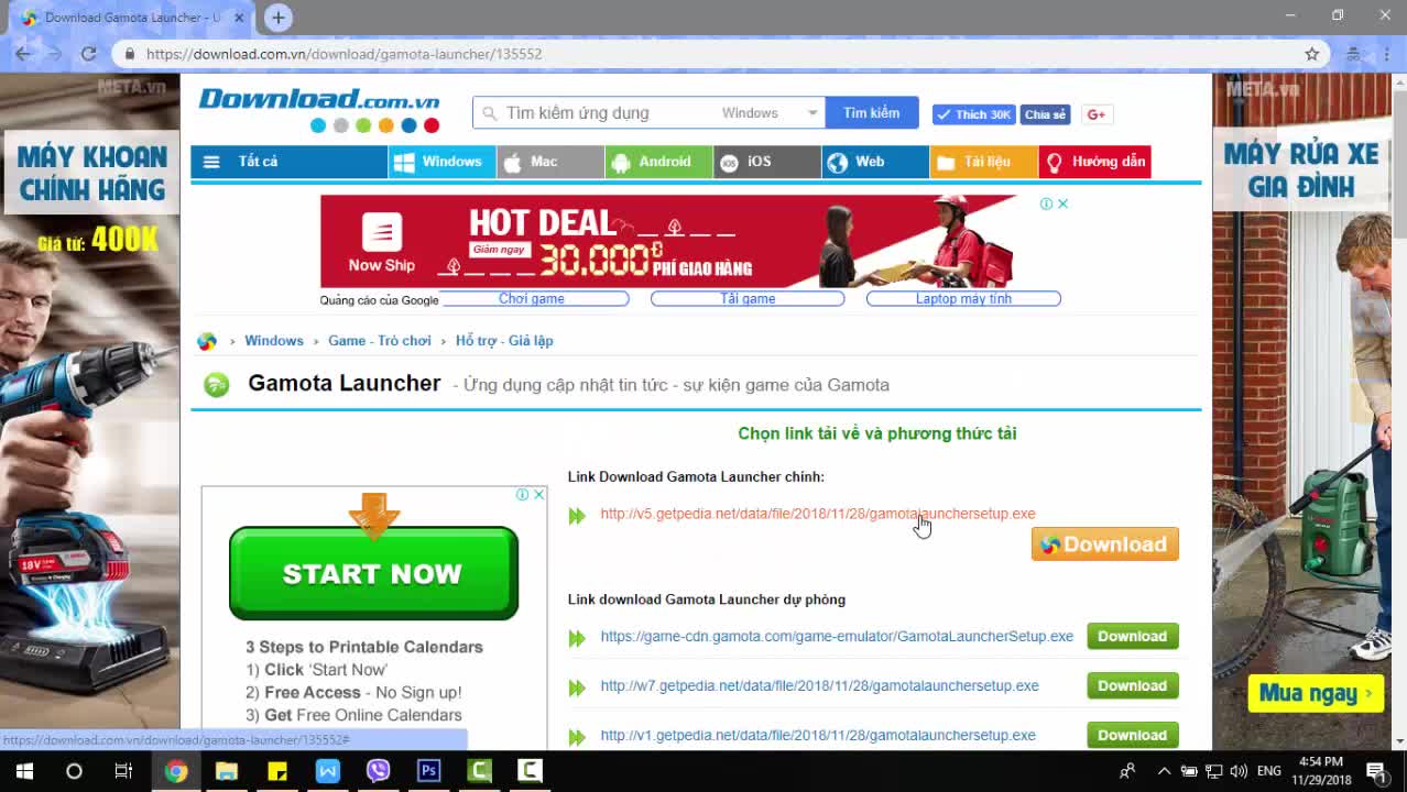 Hướng dẫn cài đặt Gamota Launcher trên máy tính