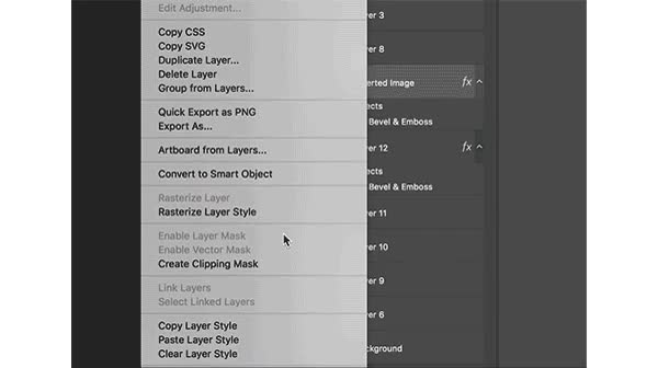 Sao chép hiệu ứng layer trong Photoshop