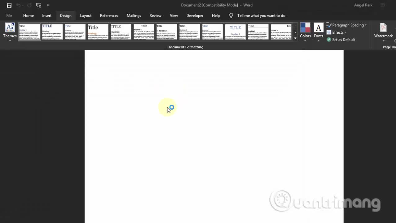 Cách kích hoạt giao diện Office 2019 nền đen