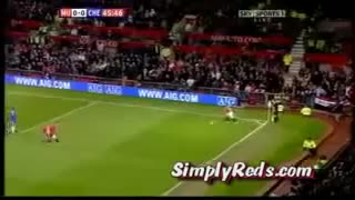 Xem lại pha đá phạt góc siêu quái của M U vs Chelsea