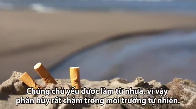 Ván lướt sóng làm từ 10.000 đầu lọc thuốc lá