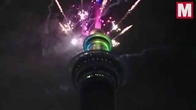 Màn bắn pháo hoa mãn nhãn mừng năm mới 2019 ở New Zealand